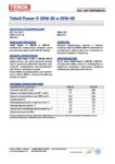 Техническое описание (TDS) TEBOIL POWER D 10W-30, 15W-40 Техническое описание (TDS) TEBOIL POWER D 10W-30, 15W-40
