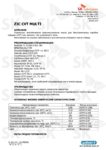 Техническое описание (TDS) ZIC CVT Multi