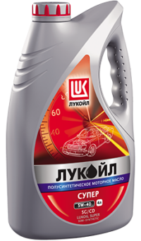 Масло моторное Лукойл СУПЕР 5/40 API SG/CD (4 л.)
