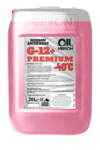 Антифриз Nerson HD Premium G-12+ (-40) красный (20 л.)