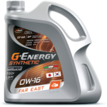 Масло моторное Gazpromneft G-Energy Synthetic Far East 0/16 API SP (4 л.)