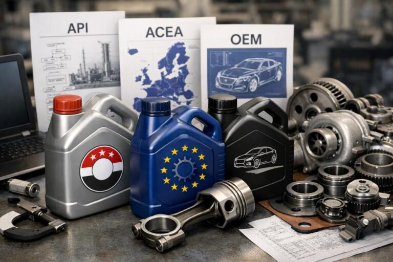 Стандарты и допуски моторных масел API ACEA OEM